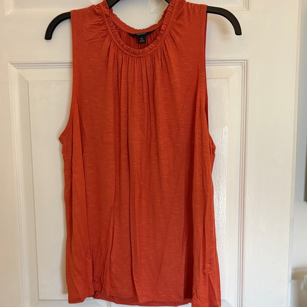 Simply Vera Vera Wang Vibrant Orange Tank Top